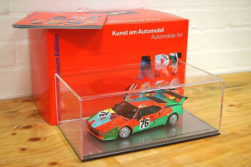 MINICHAMPS 1/18 ART CAR ANDY WARHOL BMW M1 MUSEUM EDITION