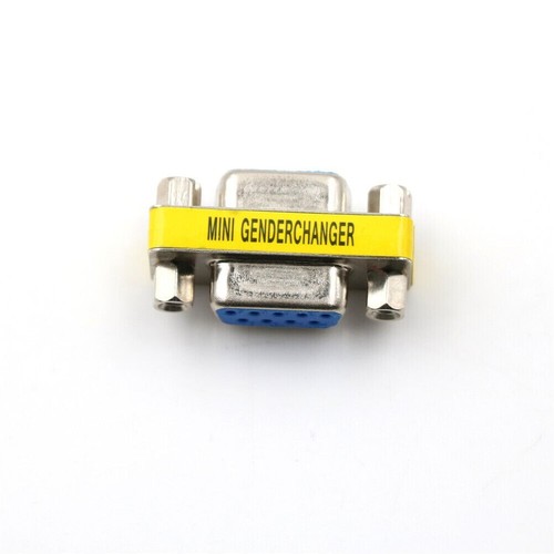 Serial RS-232 DB9 9 Pin Female to Female F/F Gender Changer Coupler Adapter - Picture 5 of 5