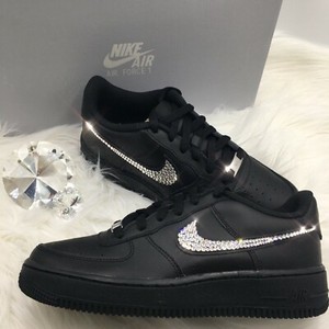 nike shoes with bling swoosh
