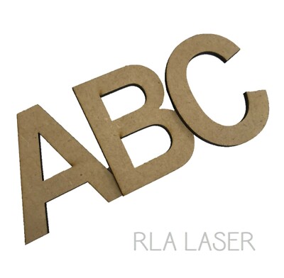 Arial Schrift Holz Buchstaben & Zahlen Alphabet bemalt/unbemalt MDF Arial Buchstabe
