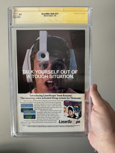The Incredible Hulk #377 (1991) CGC 9.2 Signature Series First Professor Hulk - Picture 2 of 2