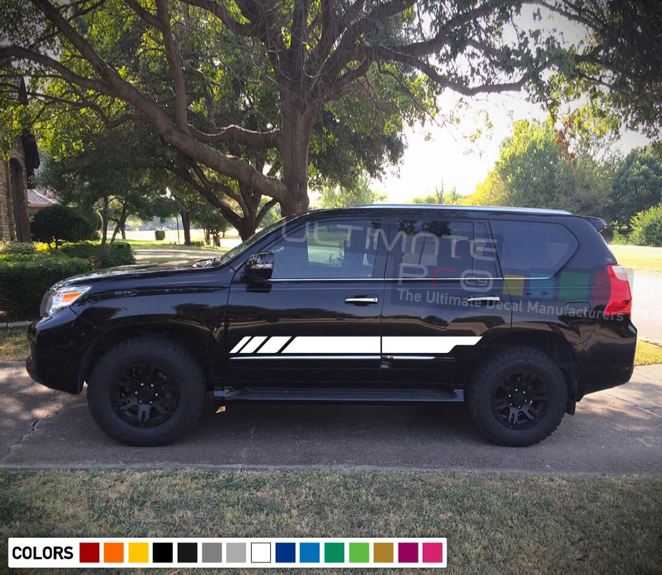 2x Kit de carrocería a rayas calcomanía adhesiva para Lexus GX alerón labial faro lámpara xenón Foto 4 de 4