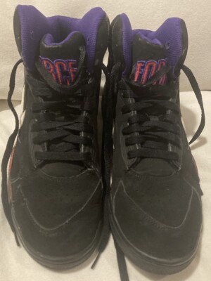 Nike Force High Top Size 9.5 Air High Tops Basketball Shoes, Sneakers Black Used