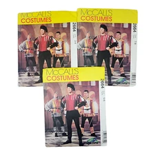 McCalls 2664 Boys Sewing Patterns Medieval Costume Children 3 4 5 6 7 8 Lot of 3