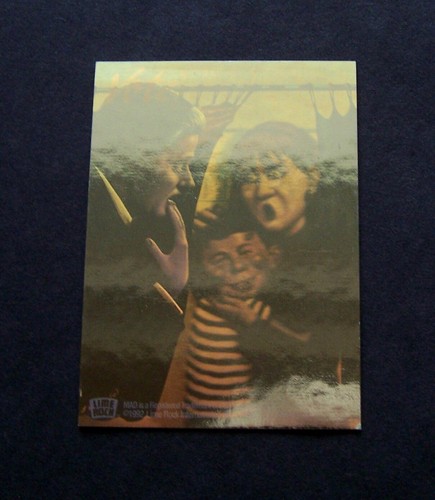 1992 Gold Hologram MAD ALFRED E. NEUMAN Double Sided Card No.2 Lime Rock Clinton