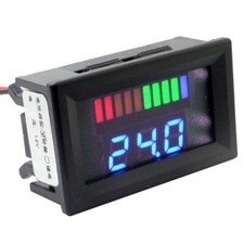 12V Acid Lead Batteries Indicator Digital LED Tester Voltmeter With Dual Display