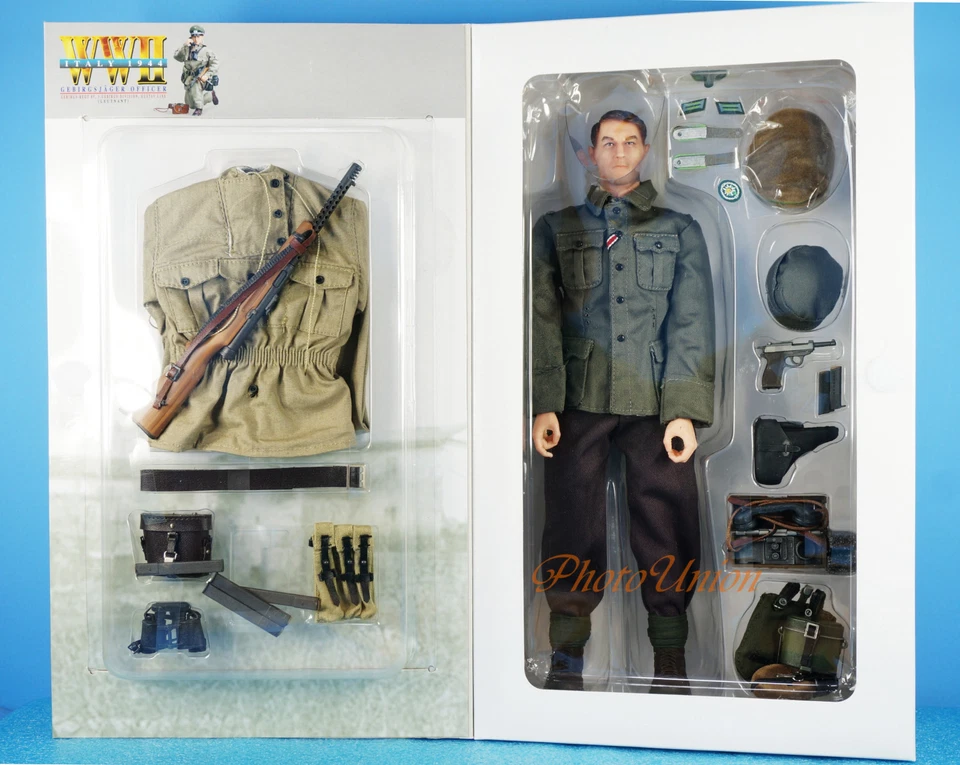 DRAGON 1:6 FIGURE 12" WW2 German Mountaineer Officer MP-738 Gun Lieutenant 70854 - Image 3 of 3