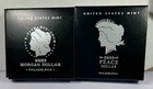 2023 Morgan & Peace Silver Dollars Unc "Combo" - Two Coins at a Bargain Price!!