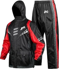 J.A.G. Motorcycle Rain Suit for Men & Women - Waterproof Rain Jacket & Pants