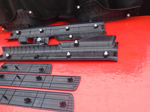 03-07 HONDA ACCORD DOOR SCUFF PLATE SILL COVER TRIM MOLDING STEP SET X8 OEM BLK - Picture 8 of 8