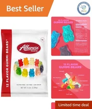 Family Size 5lb Gummi Bears - 12 Flavors of Chewy Fun for All Occasions