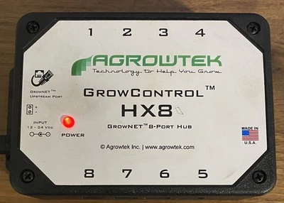 Buje de 8 puertos Agrowtek Grow Control HX8 -WF1 - Imagen 1 de 4