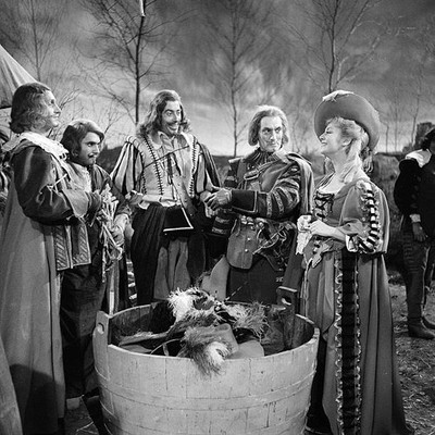 Francoise Christophe on the shooting of Cyrano de Bergerac realize- Old Photo