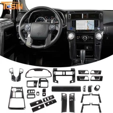 30pcs Carbon Fiber Interior Set Decor Cover Trim Overlay Kit For 4Runner 2020-23