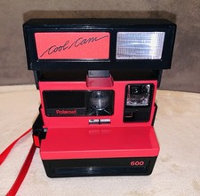Polaroid 600 Cool Cam Red Instant Camera With Strap, Excellent Works 