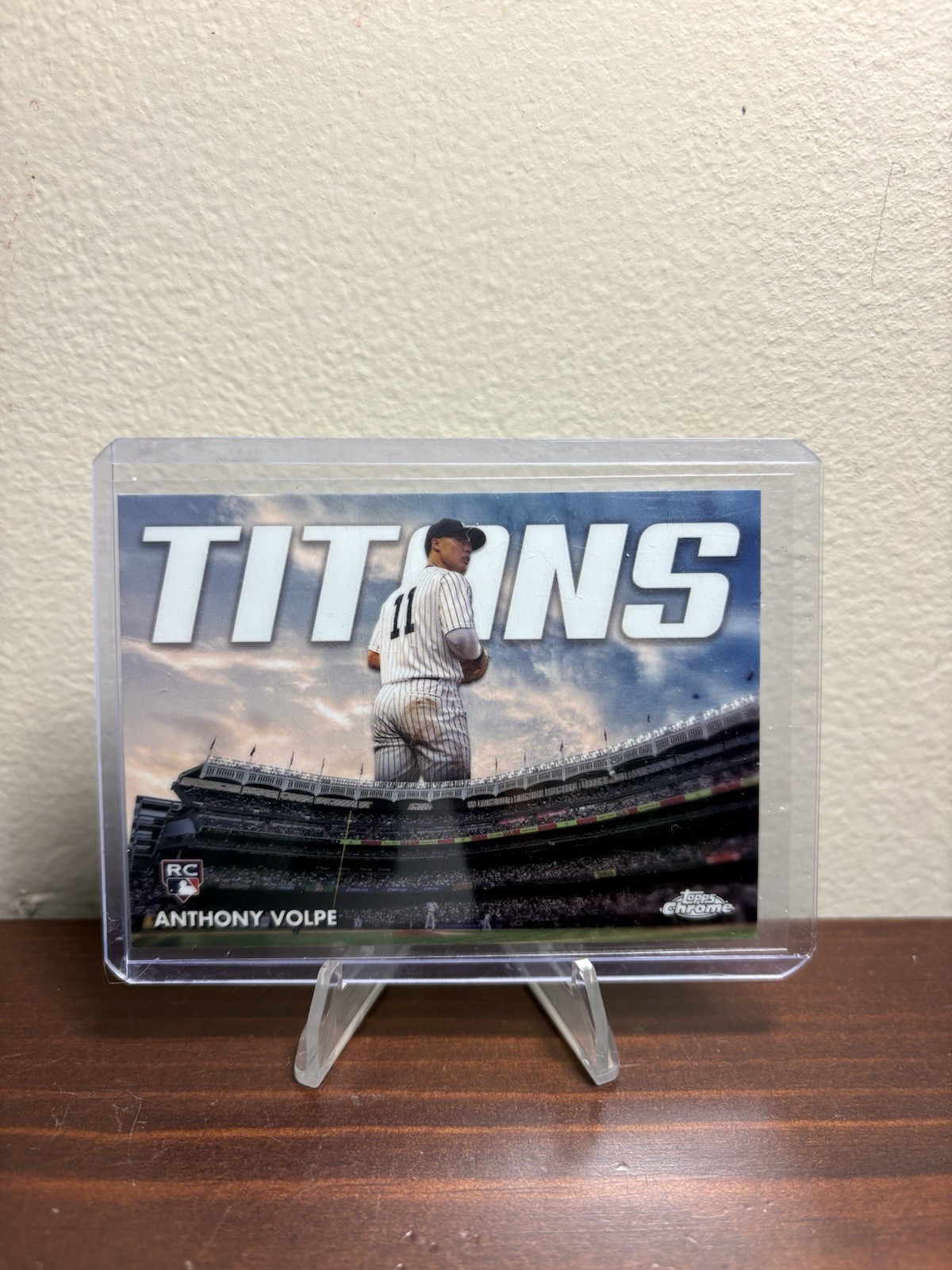 2023 Topps Chrome Update Titans Rookie RC Anthony Volpe #CT-19 New York Yankees