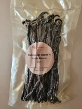 Madagascar Vanilla Beans Grade A 5oz