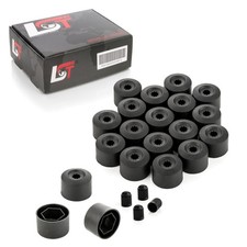 20x Abdeckkappen Radschraubenkappen Radschrauben Set schwarz 17 mm für MAZDA