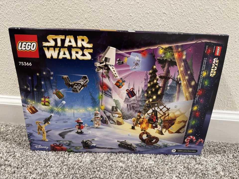LEGO Star Wars Advent Calendar 2023 75366 New Sealed Box Christmas Ewok Omega - Image 2 of 4