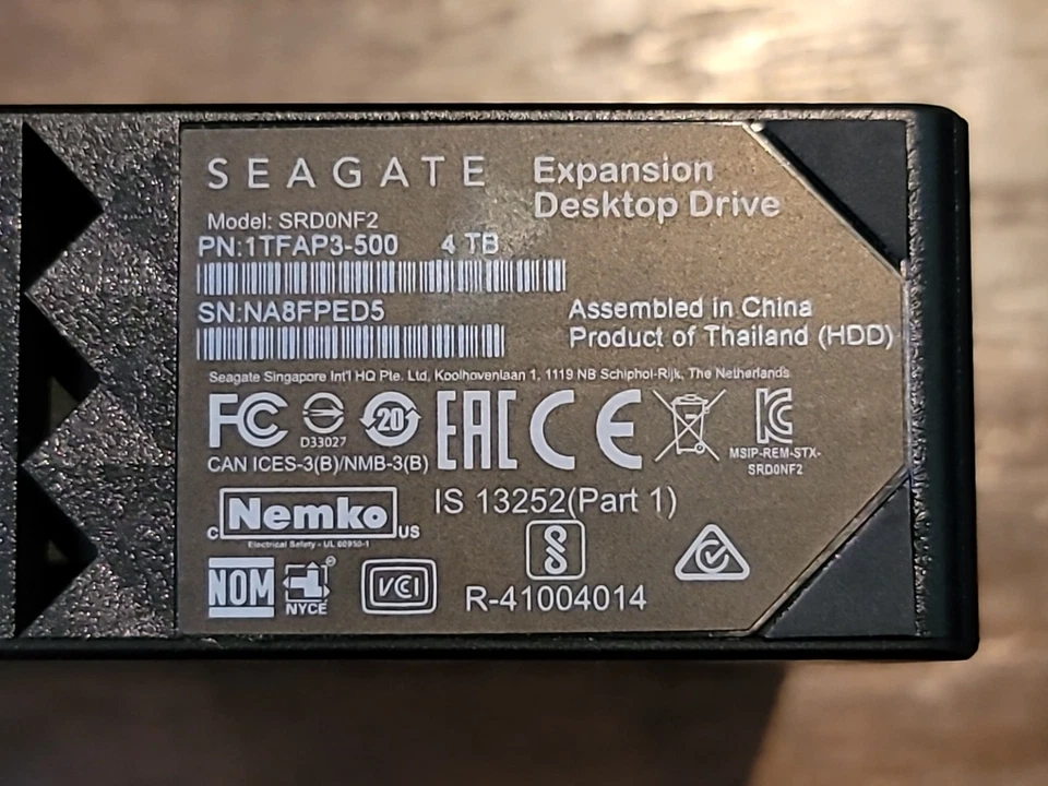 Seagate Expansion Desktop 4TB External Hard Drive HDD - Image 3 of 4