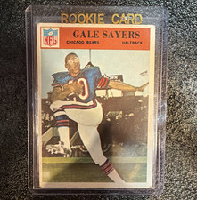 1966 Philadelphia Gum Gale Sayers Rookie #38 Chicago Bears NFL Football Card. rookie card picture