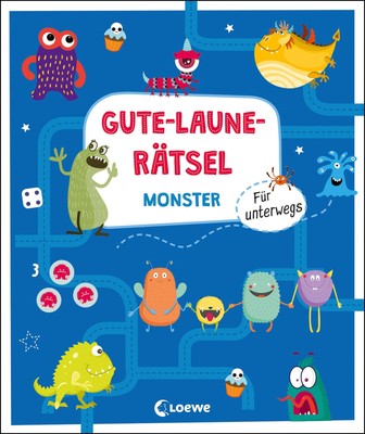 Gute-Laune-Rätsel für unterwegs - Monster | Beschäftigungsbuch für Kinder ab 5 J