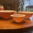 (Lot of 3) Vintage Pyrex Autumn Harvest Wheat Mixing Bowls #441 443 444