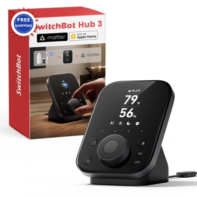 SwitchBot Hub 3 Smart Home Hub with 2 4 IPS Screen Knob Control WiFi