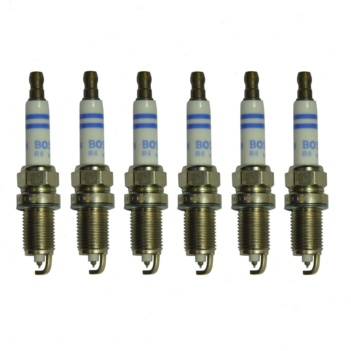 6 pc Bosch Double Platinum Spark Plugs for 2008-2010 Audi A5 Quattro 3.2L V6 sz