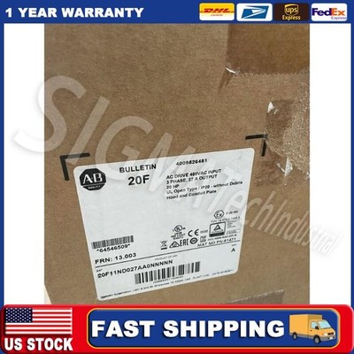 Allen Bradley 20F11ND027AA0NNNNN SER A 20HP PowerFlex 753 VFD AC DRIVE AB NEW