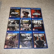 Call Of Duty 9 x Game Bundle - PS4 Sony Playstation 4 - COD Black Ops 6 MW 3 Etc