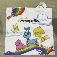 Neopets SDCC 2025 Wonderland 30th Anniversary Tote Bag and Sticker