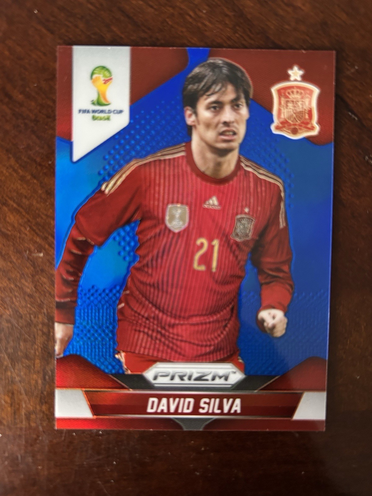 2014 Panini Prizm World Cup - David Silva #175 Blue Prizm /199