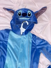 Disney Lilo  Stitch Unisex Kids Halloween Costume Hooded Jumpsuit M7-8Fast Ship
