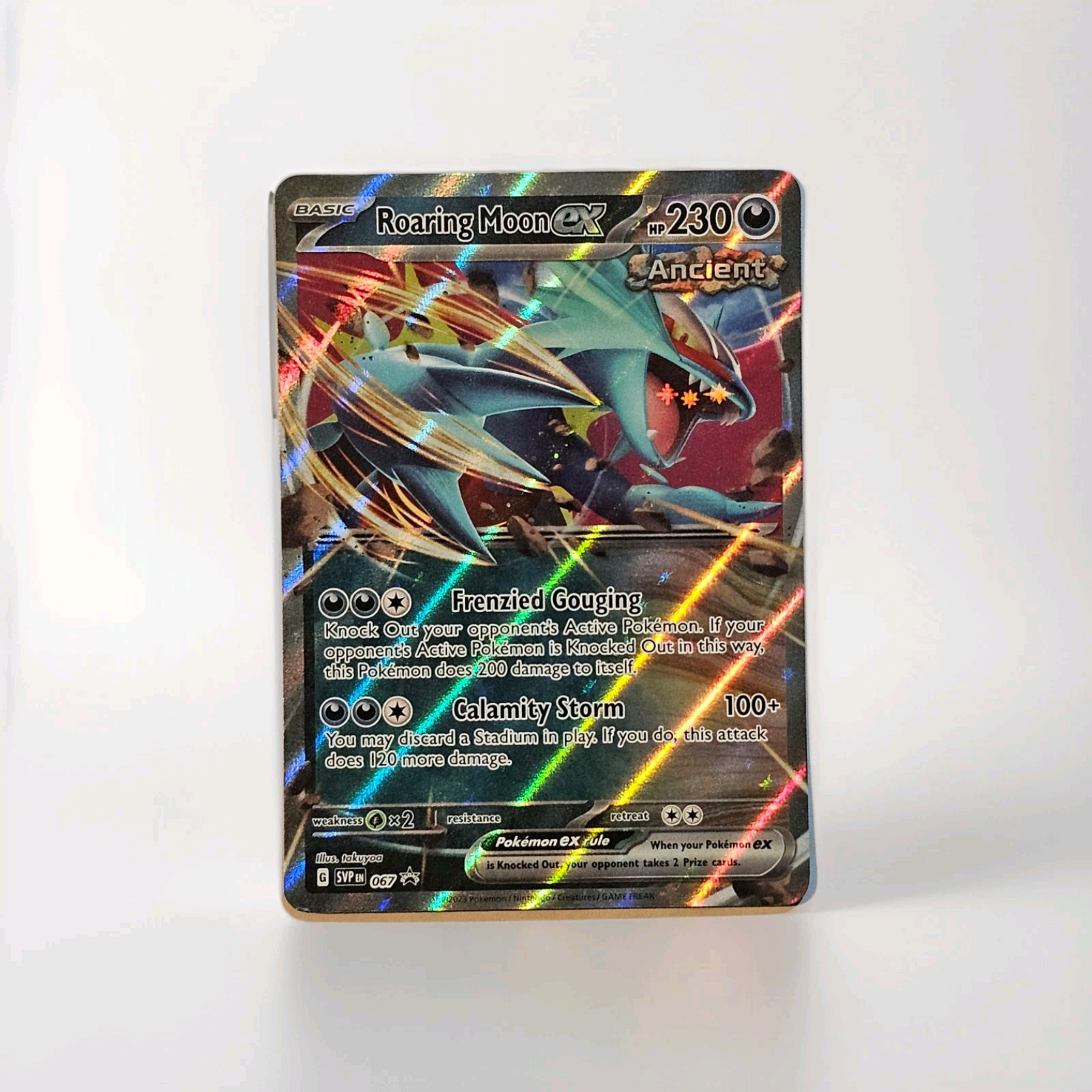 Pokemon Roaring Moon EX Holo 67 Scarlet & Violet Black Star Promo SVP NM English