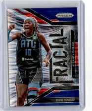 2025 Panini Prizm WNBA Fractal #5 Rhyne Howard Blue Pulsar /199 Atlanta Dream