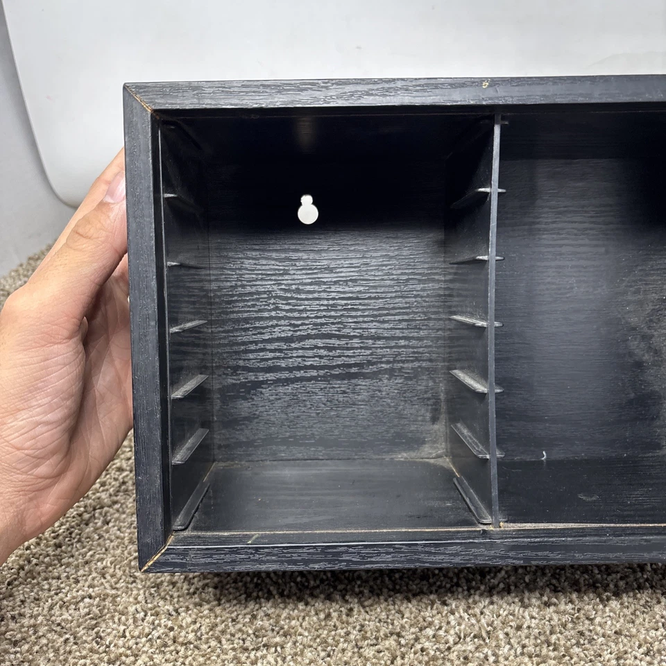 CD Madera DUAL CD Soporte Soporte Estante Gabinete de Almacenamiento Organizador Foto 2 de 4