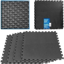 4pc Puzzle Exercise Mat EVA Foam Flooring Interlocking Tiles 16 Sq Ft Yoga Mat