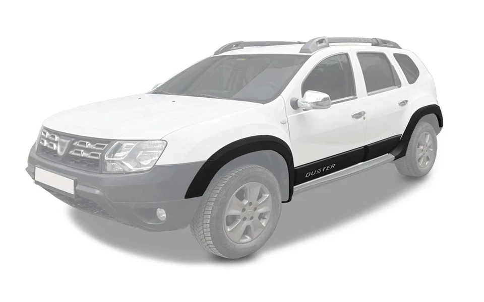 Kit de carrocería de guardabarros y moldura de puerta ABS Dacia Duster 2010-2017 12 piezas (escrito) - Imagen 2 de 4