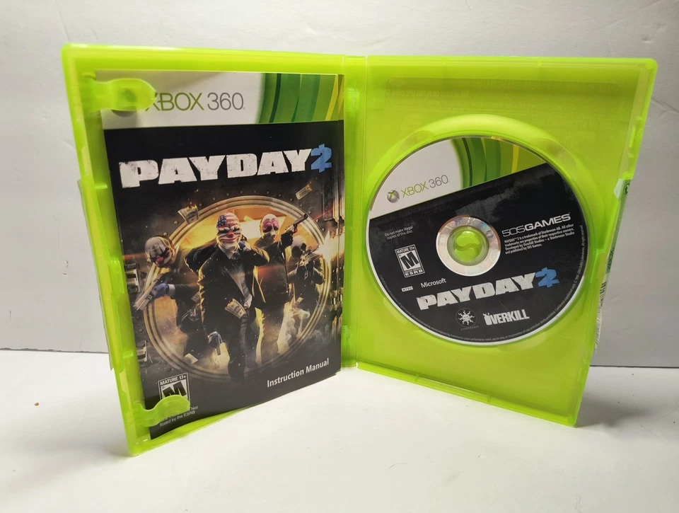 Payday 2 Xbox 360 CIB Complete Tested Like New Condition  - Image 4 of 4