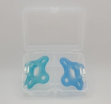 MAM Start Newborn Pacifiers   2-Pack with Sterilizer Case Blue/Teal 