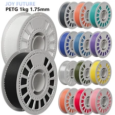 PETG 3D Printer Filament Black White 1.75mm 1KG Bundle High Toughness Waterproof