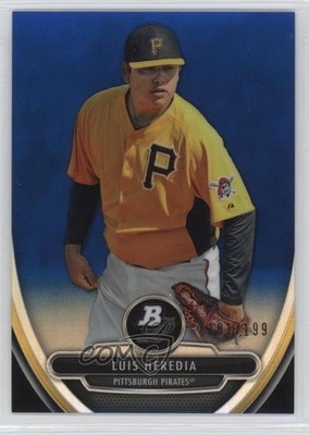 2013 Bowman Platinum Prospects Chrome Blue Refractor 181/199 Luis Heredia 1b7