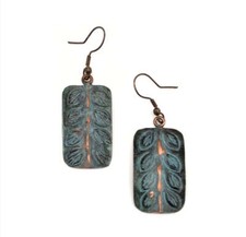 Copper Patina Earrings