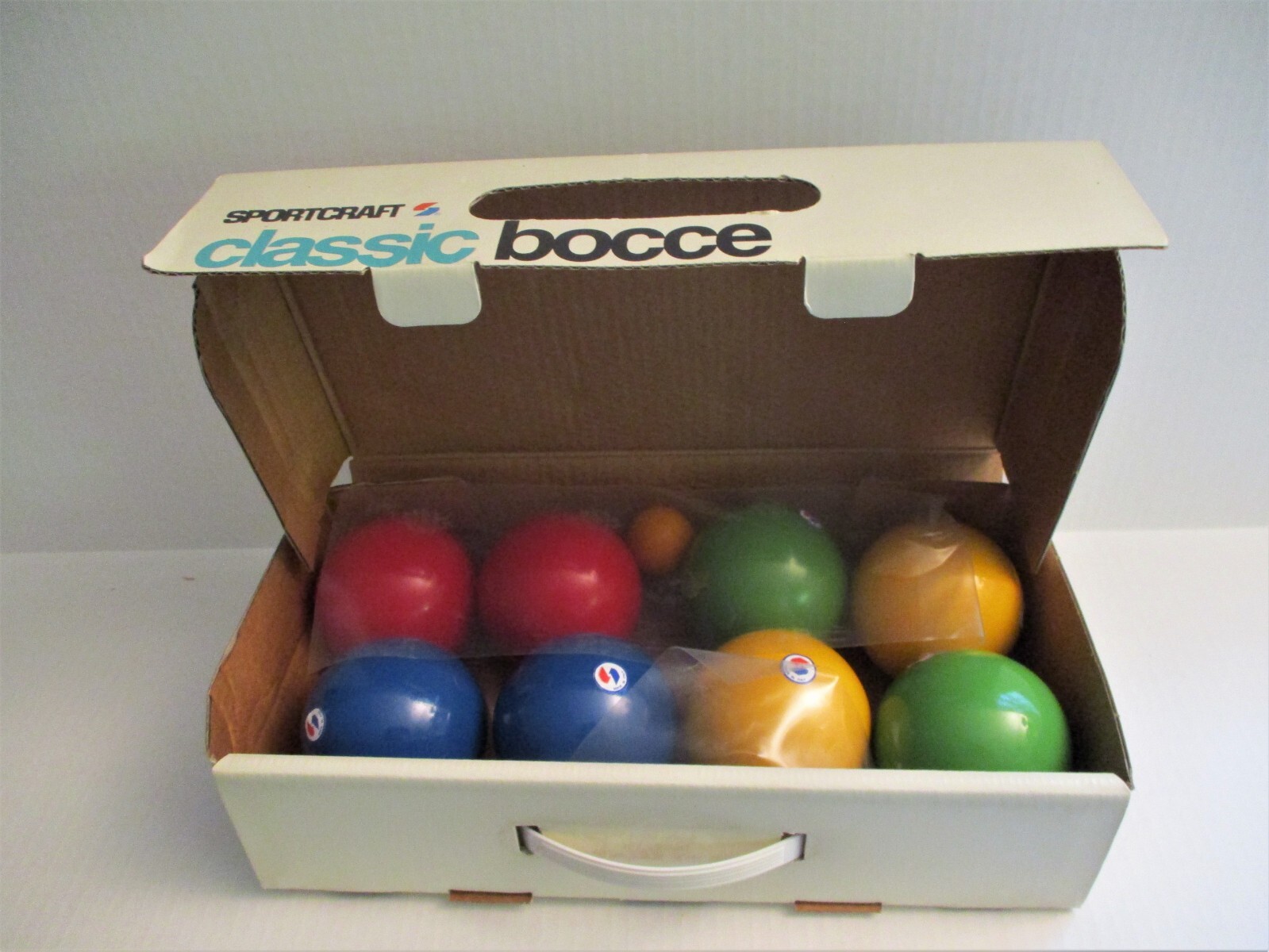 Vintage Bocce Ball Set in Original Box Sportcraft 1980's Made in ITALY