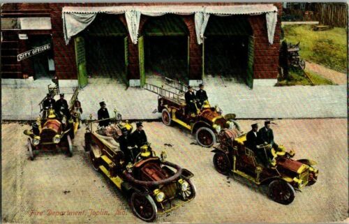 1910. JOPLIN, MO. FIRE DEPARTMENT. POSTCARD HH6