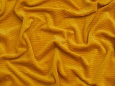 Minerva 8 Wale Velour Rib Stretch Knit Cord Fabric Ochre - per metre