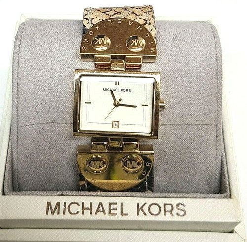 Dial Brown Leather Gold Steel Square 