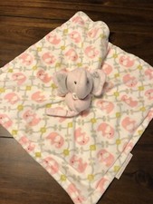 Blankets And Beyond Pink Elephant Ears Baby Security Blanket Lovey