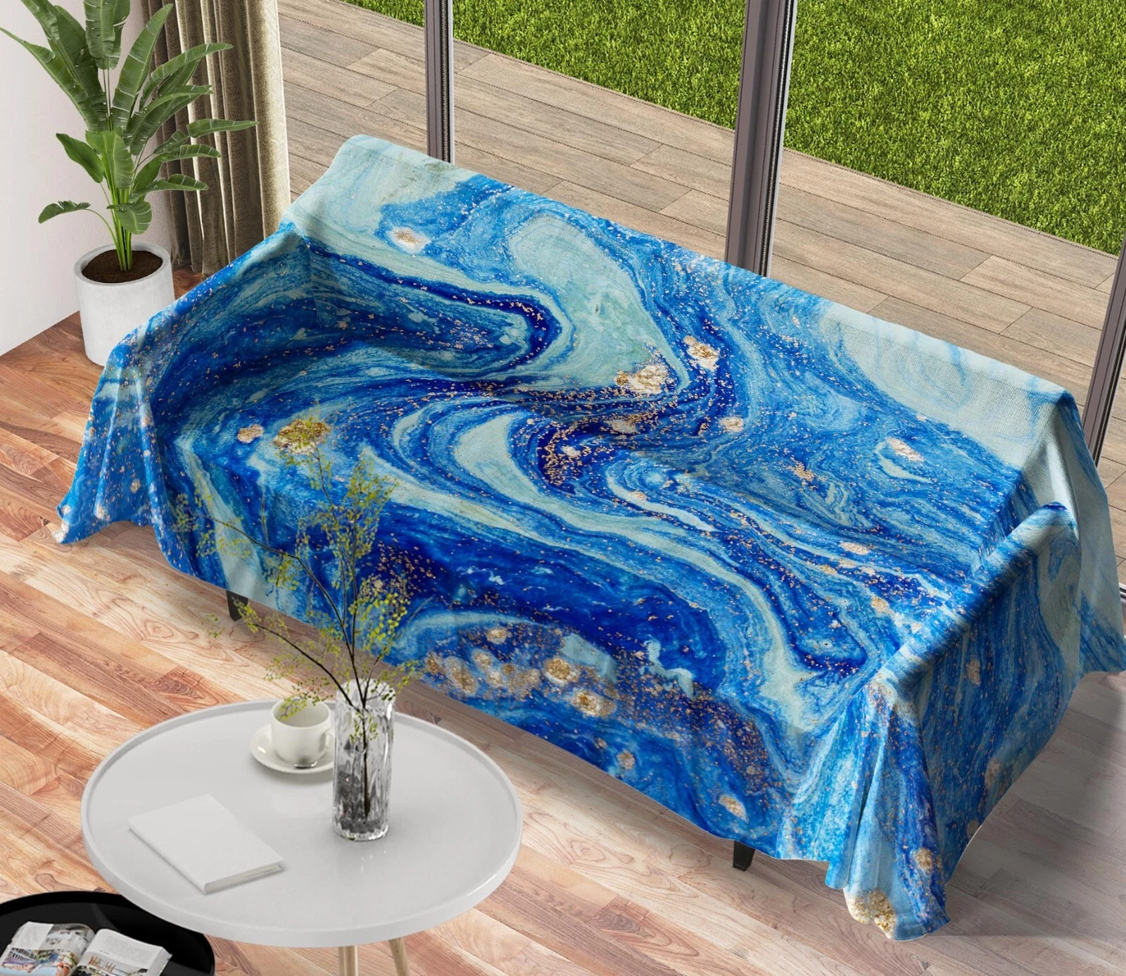 3D Oil Painting N2880 Sofa Cover High Stretch Lounge Slipcover Protector Couch